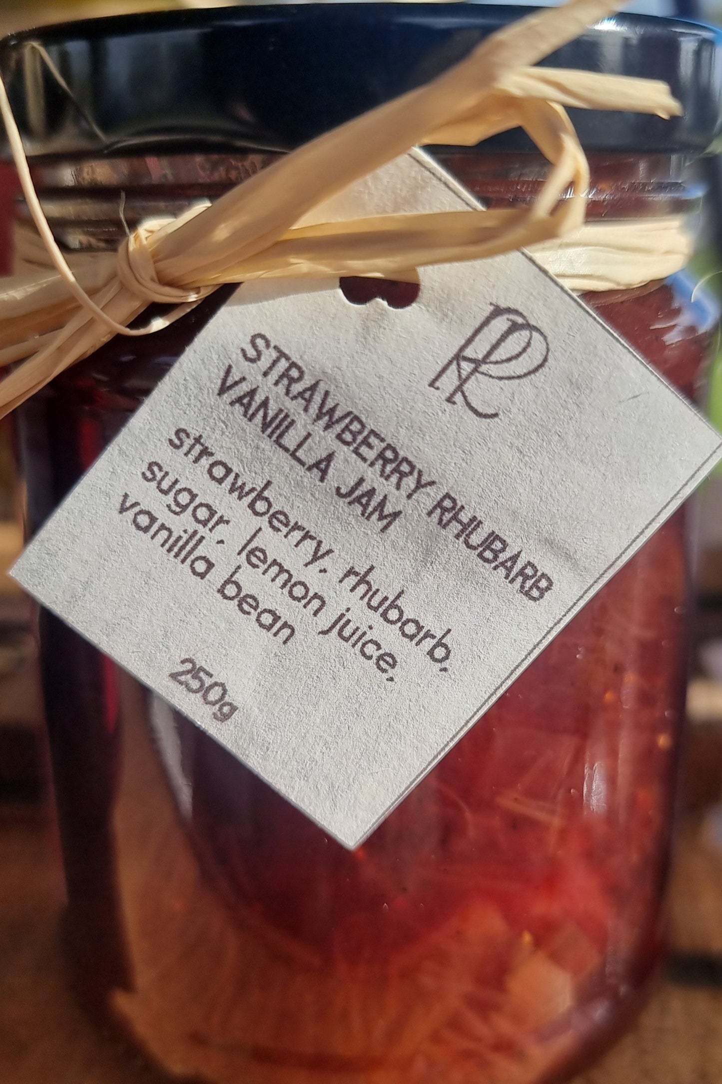 Strawberry, Rhubarb, Vanilla Jam