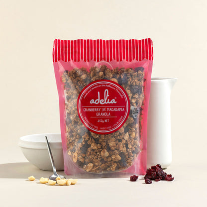 Cranberry and Macadamia Granola