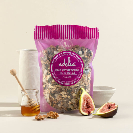 Honey Roasted Walnut and Fig Muesli